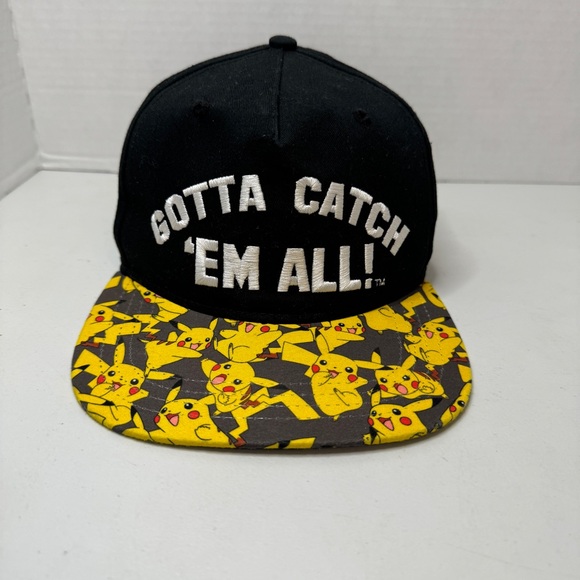 Pokemon Pikachu Hat Youth Size Adjustable Baseball Cap - Picture 1 of 6